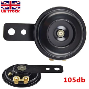 6v Replacement Motorcycle Horn Motorbike Loud Black 105db Universal Car 6 Volt - Picture 1 of 6