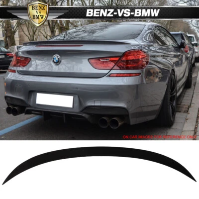 USA STOCK Fits 12-19 6 Series F13 2Dr M6 Trunk Spoiler Painted #668 Jet Black - Image 1 of 4