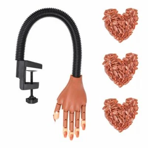 Nail Training Hand Fake Hand Nail Practice Flexible Adjustable Maniquin Hand AU - Picture 1 of 14