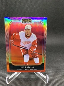 2021-22 UD O-Pee-Chee Platinum FILIP ZADINA Sunset Parallel Detroit Red Wings - Picture 1 of 2