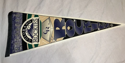 Vintage Colorado Rockies National League Slugger Pennant Wincraft USA MLB 1996 Cover