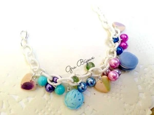 Bracciale dolcetti in pasta polimerica con perline regolabile - Picture 1 of 1