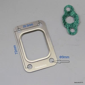 T25 T28 GT25 GT28 GT2871R Turbo Turbine Stainless Steel Inlet Intake Oil Gasket - Picture 1 of 4