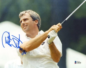 CURTIS STRANGE SIGNED AUTOGRAPHED 8x10 PHOTO US OPEN GOLF LEGEND BECKETT BAS - Picture 1 of 2