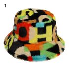 Winter Soft Faux Fur Warm Sun Cap Bucket Hat Fisherman Cap Panama Hat