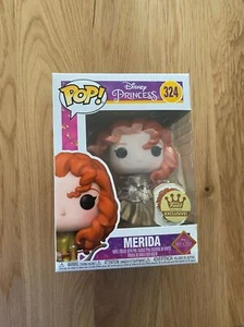 Funko Pop! Disney Princess Merida Funko Shop Exclusive Brave Good With Pin 324 - Picture 1 of 5
