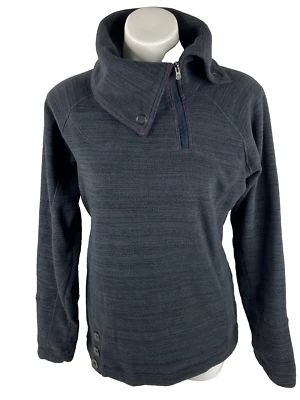 Cabelas женщин средний флис куртка лавины серый 1/4 молнии Snap большого размера воротник - Изображение 1 из 4