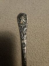Sterling Silver Spoon NATIVE AMERICAN INDIAN  EAGLE CORN DETROIT 