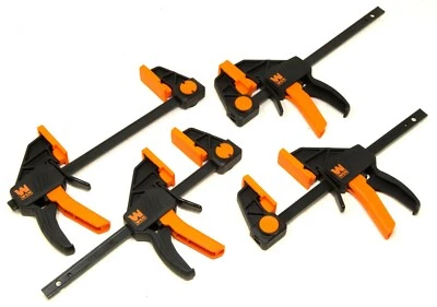 Braçadeiras e espalhadores de barra de aço resistente WEN CLR062 6 polegadas com garganta de 2,3", pacote com 4 - Imagem 1 de 4