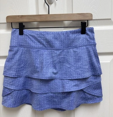 Athleta Girl Size XL 14 Swing Skort Blue Purple Waves - Image 1 of 4