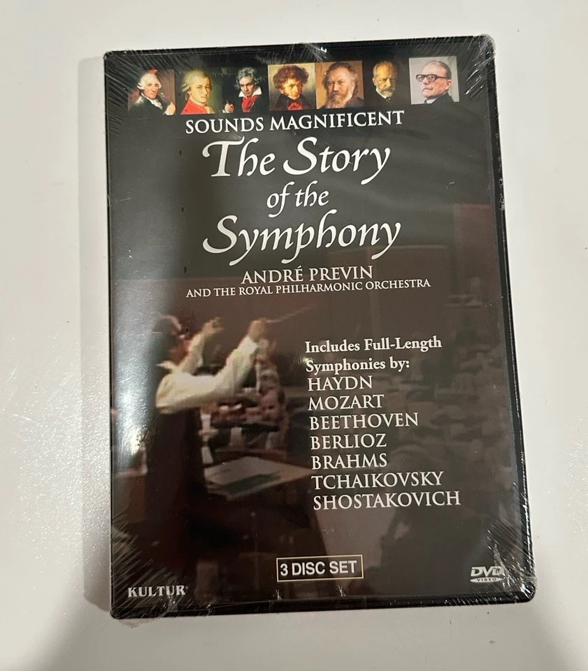 Sounds Magnificent Story of the Symphony Andre Previn DVD 3 Disc Set Kultur(New) - Image 1 of 3