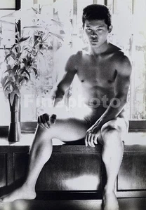 1960s Vintage TAMOTSU YATO Japanese NUDE MALE Muscle Physique Photo Art On 12x16 - Picture 1 of 1