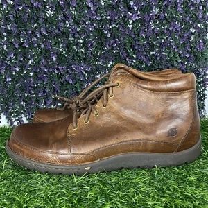 Botas Born Nigel Para Hombre Talla 13M Cuero Guijarro Con Cordones Chukka Tobillo Marrón Oscuro - Imagen 1 de 11