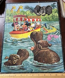 WALT DISNEY'S ADVENTURLAND, Whitman Frame Tray Puzzle,  11.5 x 14.75 in. - Picture 1 of 2