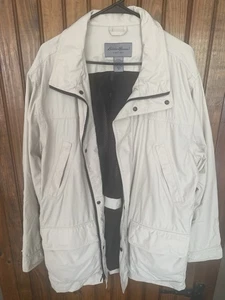 Eddie Bauer Weatheredge Jacke Herren Medium Beige Mesh Gefüttert Druckknopf & Full Zip - Bild 1 von 10