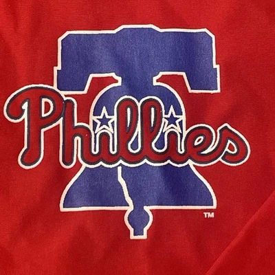 NUEVO CON ETIQUETAS Champion Philadelphia Phillies 1/4 Cremallera Pull Over Cortavientos Talla L Grande Foto 1 de 4