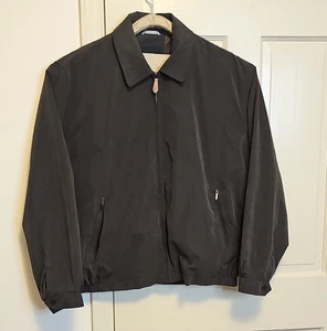 London Fog Mens Jacket Full Zip Long Sleeves dark gray inside pockets Size XL - Picture 1 of 17