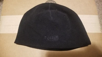 5.11 Tactical Black Fleece Beanie Watch Cap Small/Medium, 2 Layers Of Fleece - Image 1 of 3