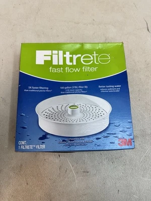 3M Filtrete Fast Flow Filter For Water Station & Pitcher 100 G Filter Life NEW - Image 1 of 4