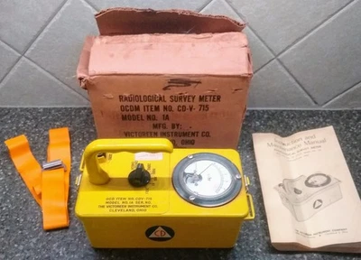 DEFENSA CIVIL VICTOREEN CDV-715 MODELO 1A CAJA CONTADOR GEIGER Y MANUAL ENVÍO GRATUITO Foto 1 de 4