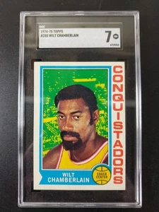 SGC NM 7 1974 TOPPS WILT CHAMBERLAIN 250 6719215 San Diego Conquistadors No Psa - Picture 1 of 3
