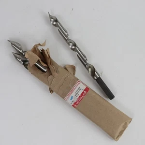 Set of 3 NYTD New York Twist Drill 1-1/16" 1-Flute Rail Road Tie Bore Bits - Picture 1 of 7