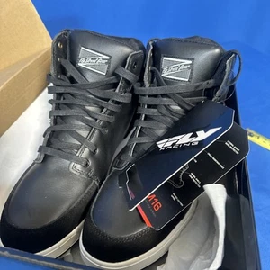 New Fly Racing M16 Motorcycle Textile Riding Shoes Boots Grey Mens Size - 8 - Picture 1 of 21