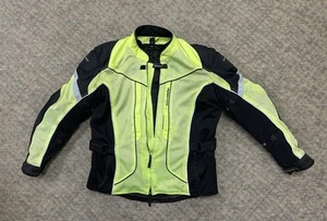 TourMaster Sonora Air Motorcycle Jacket Men’s L High Visibility w/ Armor Type A - Picture 1 of 2