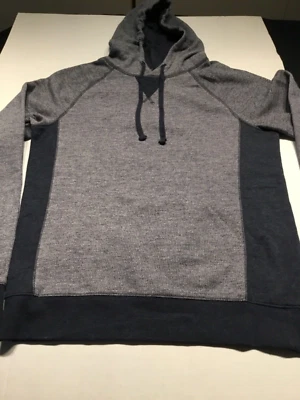 Urban Pipeline Hombre’s Sudadera con Capucha Pequeña Gris Azul Marino Jaspeado Pullover Foto 1 de 4