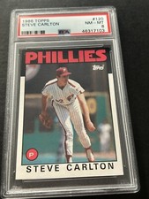 1986 Topps #120 Steve Carlton PSA 8 NM-MT
