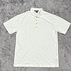 Tiger Woods Platinum Polo Shirt Mens XL 1X Nike Dri Fit Pullover Collared White - Picture 1 of 9