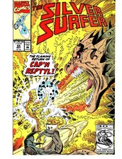 Silver Surfer #65 - Flaming return of Cap'n Reptyl  NM