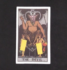 Autocollant de carte de tarot The Devil Mythical Fantasy 2,5" x 1,5" (A)