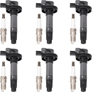 6PCS Ignition Coil with Spark Plug UF553 For Ford F-150 Explorer Edge Flex 3.5L - Picture 1 of 5