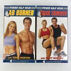 Beach Body Tony Horton Ab Burner/Thigh Trimmer Power Half Hour VHS Tape Set NEW 