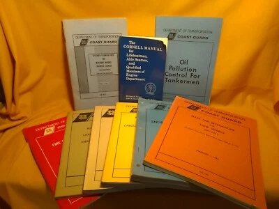 U. S. Coast Guard Department of Transportation, Marine, 9 book lot Vintage - Image 1 of 4