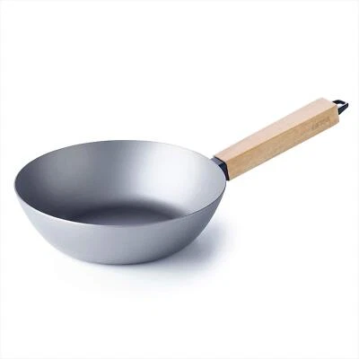 Carbon Steel Wok Pan Induction and Barbecue with Heat Resistant Handle from H... - Image 1 of 4