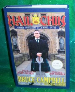 NEW BRUCE CAMPBELL HAIL TO THE CHIN AUTOGRAPHED SIGNED HARDCOVER BOOK 2017 - Picture 1 of 4