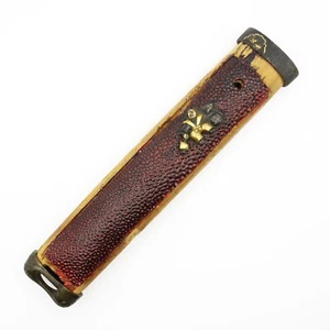 Tsuka Japanese Antique Sword Fittings Edo period Menuki Fuchi Kashira - Picture 1 of 17