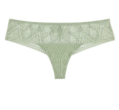 Beldona Lace Damen Slip String Brazilian -PERRIE- Grün Neu