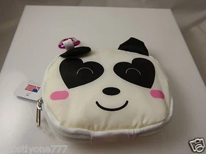 cute panda bear tote bag black and white expandable clip on  - Picture 1 of 4