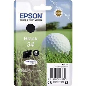 Epson 34 Black Golfball originale, cartuccia inchiostro DURABrite Ultra, capa... - Foto 1 di 2