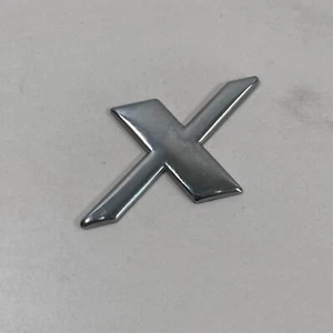 1995-2001 Ford Explorer Sport Emblem Logo Letter 'X' Rear Tailgate Trunk Chrome - Picture 1 of 9