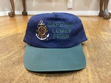 Cape May Lewes Ferry Hat US Flag Spell Out Logo Beach Vacation Golf Baseball Cap