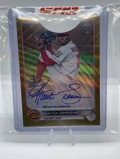 2022 Topps Chrome HUNTER GREENE RC Gold Wave Refractor /50 #RA-HG