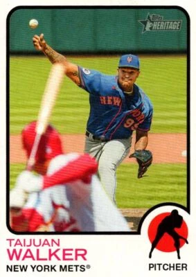 2022 Topps Heritage Taijuan Walker New York Mets #126 - Image 1 of 2