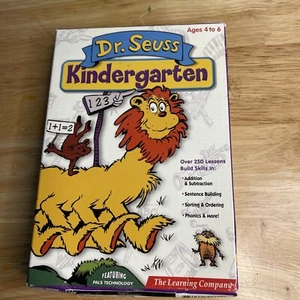 Dr. Seuss Kindergarten CD Aged 4-6 The Learning Company Sealed New Old Stock - Picture 1 of 7