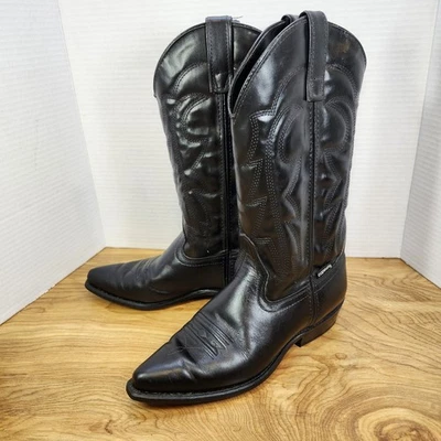 Capezio Womens Western Cowboy Cowgirl Boots Black US 7.5 13" Tall Low Heel 62040 - Image 1 of 4