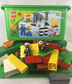 Lego Duplo 5481 Mixed Bulk Lot 141 Basic pieces flowers figures in BOX READ 3 LB