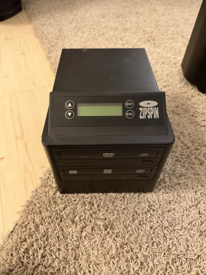 ZipSpin D121-L-S C-121-PRO CD/DVD disco multi-duplicador, queimador, gravador funciona! - Imagem 1 de 3